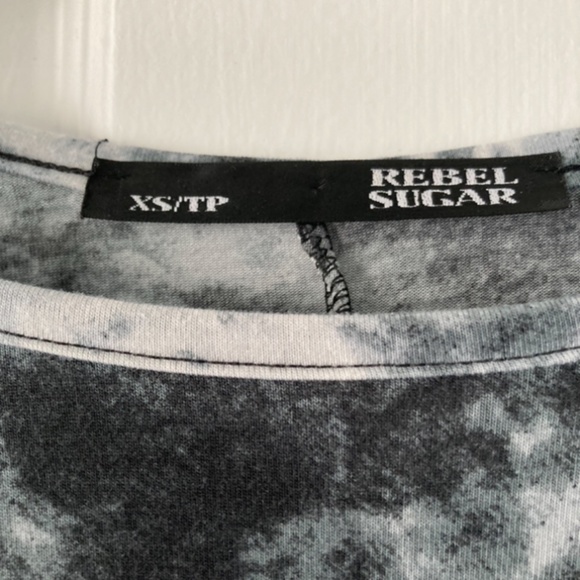 Tie-Dye Cotton 3/4 Sleeve Shirt Size S NEVER WORN - Picture 3 of 3